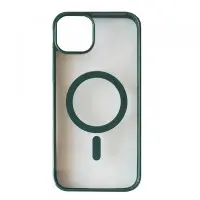 Чехол накладка Clear Color MagSafe iPhone 11 Pro Зеленая /Forest Green