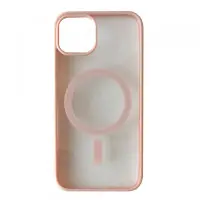 Чехол накладка Clear Color MagSafe iPhone 11 Pro Розовая
