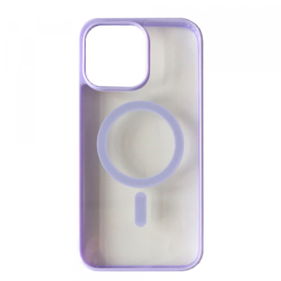 Чехол накладка Clear Color MagSafe iPhone 11 Бузкова/ Elegant Purple