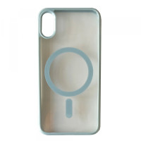 Чехол накладка Clear Color MagSafe iPhone X Блакитна /Sierra Blue Чехол накладка Clear Color MagSafe iPhone X Блакитна /Sierra Blue