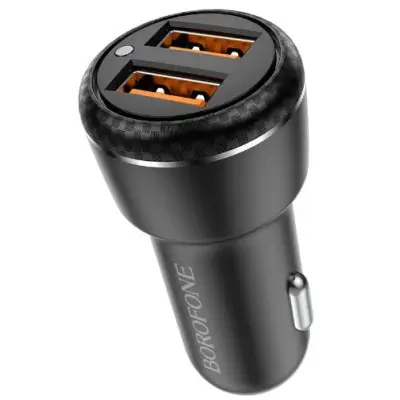 АЗУ Borofone BZ17 2USB QC3.0 3A Black, Черный