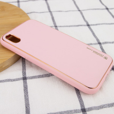 Чехол накладка X-Shield iPhone X Розовая/ Pink