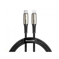 Кабель Baseus Water Drop Type-C to Lightning 1.3 м Чорний Кабель Baseus Water Drop Type-C to Lightning 1.3 м Чорний