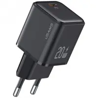 Сетевое зарядное устройство Usams US-CC183 20W PD Black, Чёрный