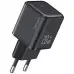 Мережевий зарядний пристрій Usams US-CC183 20W PD Black, Чорний