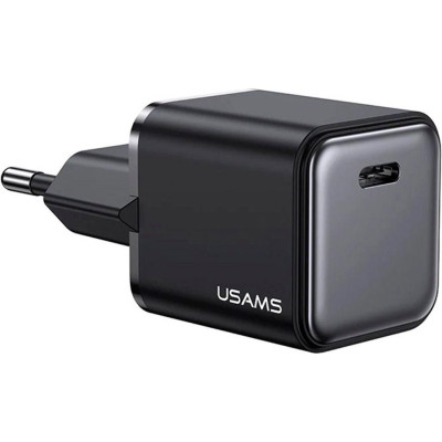 Сетевое зарядное устройство Usams US-CC183 20W PD Black, Чёрный