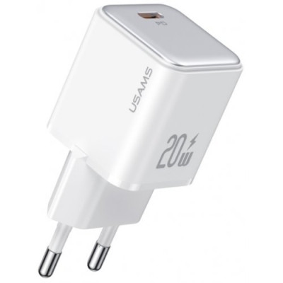 Мережевий зарядний пристрій Usams US-CC183 20W PD White, Білий