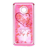 Чехол накладка Beckberg Aqua Huawei Y7 2018/Y7 Prime 2018 Серца Розовая
