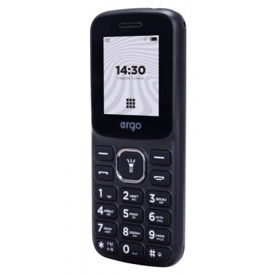 Мобильный телефон Ergo B182 Dual Sim Black, черный