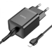 МЗП Hoco N27 PD 20W + Кабель Type-C to Lightning Black, Чорний