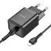 МЗП Hoco N27 PD 20W + Кабель Type-C to Lightning Black, Чорний