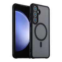 Чехол накладка Anti Drop MagSafe Samsung S921 (S24) Черная