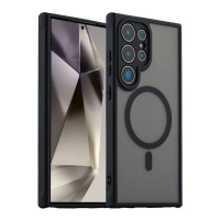 Чехол накладка Anti Drop MagSafe Samsung S928 (S24 Ultra) Черная