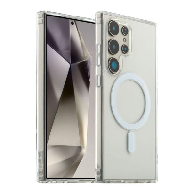 Чехол накладка Clear MagSafe Samsung S938 S25 Ultra Прозрачная