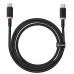Кабель дата Baseus Dura Type-C to Type-C 100W 1м Чорно-золотий