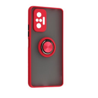 Накладка Gingle Ring Xiaomi Redmi Note 10 Pro Красная
