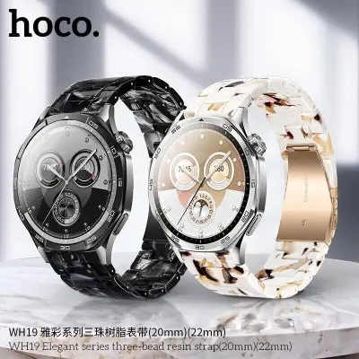 Ремінець Універсальний 22мм Hoco WH19 Lightning Black, Чорний