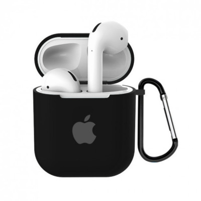Чохол для AirPods 1/2 Logo Чорний