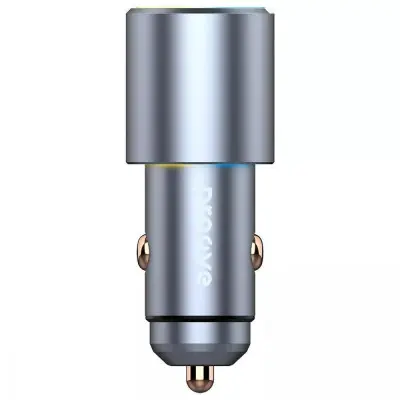 Автомобільний зарядний пристрій Double Energy Plus (Type-C+Type-C) 50W Grey, Cірий
