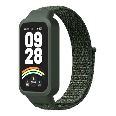 Ремешок Нейлон Mi Band 9 Active Зеленый/ Army green