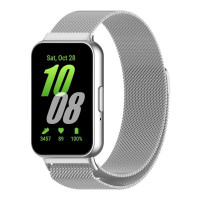 Ремешок Samsung Galaxy Fit 3 Миланская петля Серебряный