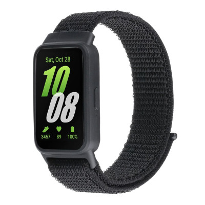 Ремінець Samsung Galaxy Fit 3 Нейлон Чорний/Pure black