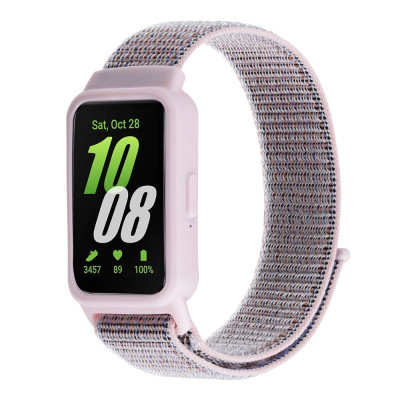 Ремінець Samsung Galaxy Fit 3 Нейлон Рожевий пісок
