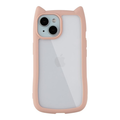 Чохол накладка Cat Ears iPhone 15o Рожева
