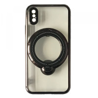 Чехол накладка Shining Holder MagSafe iPhone X Черная Чехол накладка Shining Holder MagSafe iPhone X Черная