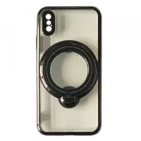 Чехол накладка Shining Holder MagSafe iPhone X Черная