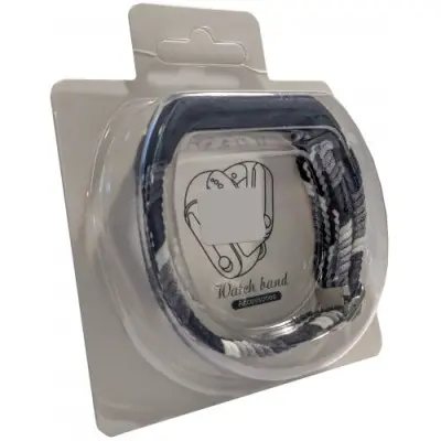 Ремешок Plaited Mi Band 5/6 Разноцветный/Черный