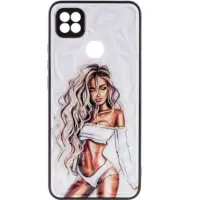Чехол накладка Prisma Ladies Xiaomi Redmi 10 Белая