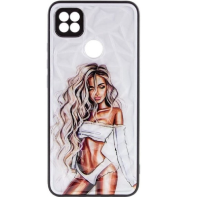 Чехол накладка Prisma Ladies Xiaomi Redmi 10 Белая