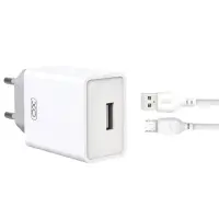 Сетевое зарядное устройство XO L93 MicroUSB 1USB 2.4A (12W) Белый