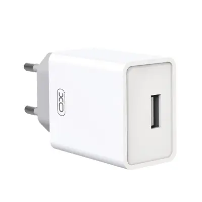 Мережевий зарядний пристрій XO L93 Type-C 1USB 2.4A (12W) White, Білий