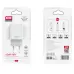 Мережевий зарядний пристрій XO L85C 2USB/2.4a (12W) White, Білий