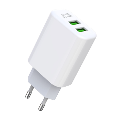 Сетевое зарядное устройство XO L85C 2USB/2.4a (12W) White, Белый