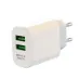 Мережевий зарядний пристрій XO L85C 2USB/2.4a (12W) White, Білий