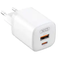 Сетевое зарядное устройство L96 PD+QC3.0 1USB+1USB-C 30W White, Белый