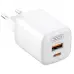 Мережевий зарядний пристрій XO L96 PD+QC3.0 1USB+1USB-C 30W White, Білий