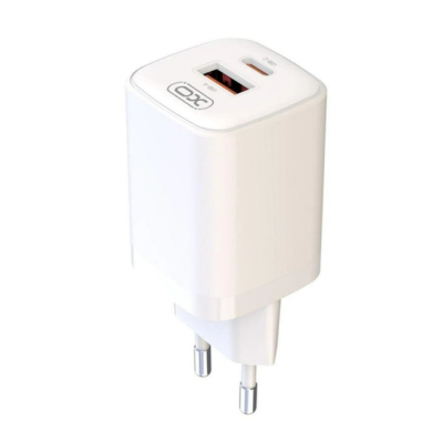 Сетевое зарядное устройство L96 PD+QC3.0 1USB+1USB-C 30W White, Белый