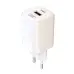 Мережевий зарядний пристрій XO L96 PD+QC3.0 1USB+1USB-C 30W White, Білий