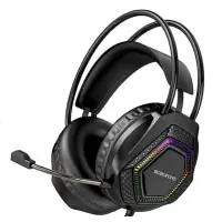 Накладные игровые наушники-гарнитура с микрофоном PC Borofone BO105 Black, Черные