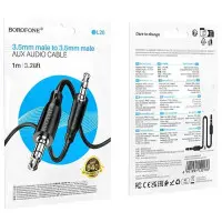 Кабель AUX Borofone BL26 1м Черный