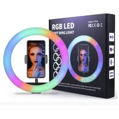 Кільцева лампа для селфі MJ-30 30см RGB