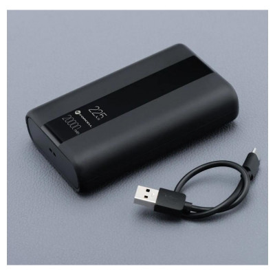 Універсальна мобільна батарея Повербанк Forcell P20k2 22.5W 20000mAh Чорний