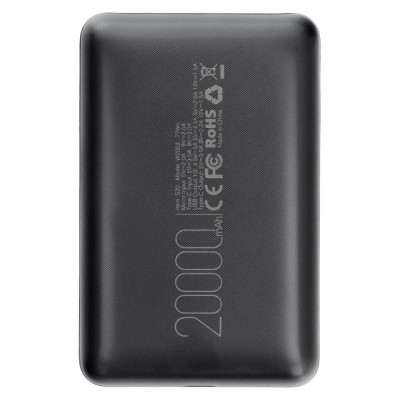 Універсальна мобільна батарея Повербанк VEGER S20 20000mAh 22.5W Чорний Універсальна мобільна батарея Повербанк VEGER S20 20000mAh 22.5W Чорний