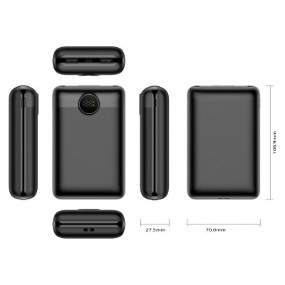 Універсальна мобільна батарея Повербанк VEGER S20 20000mAh 22.5W Чорний Універсальна мобільна батарея Повербанк VEGER S20 20000mAh 22.5W Чорний