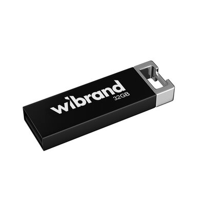Флеш память USB 32Gb Wibrand Chameleon USB 2.0  Black, Черная