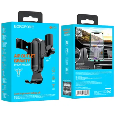 Автотримач Borofone BH74 Black, Чорний Автотримач Borofone BH74 Black, Чорний